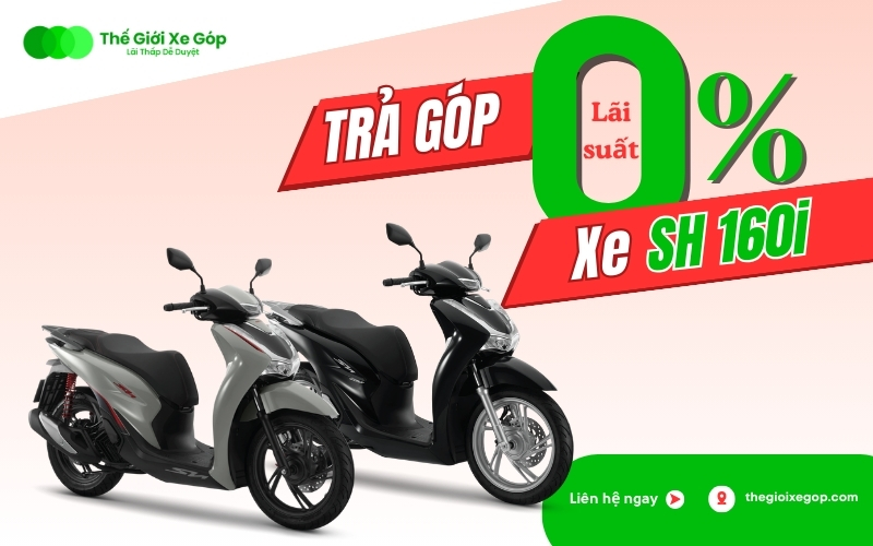 Mua xe SH 160i trả góp