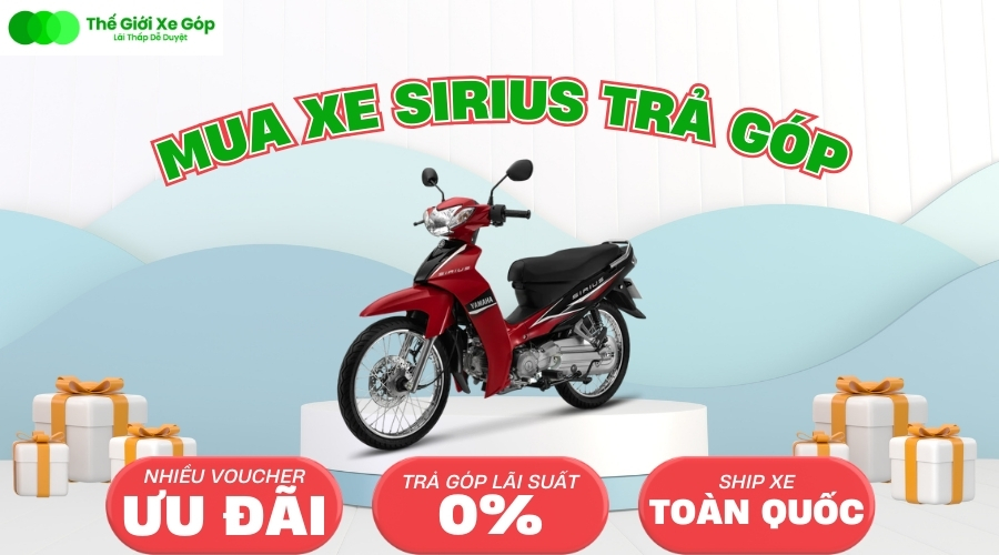 Mua xe Sirius trả góp