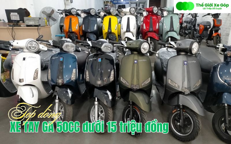 Top dòng Xe tay ga 50cc dưới 15 triệu chất lượng